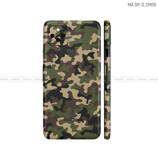 Dán Skin Google Pixel 5 Hình Camo | D_CM05