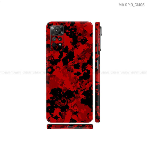 Dán Skin Xiaomi Redmi Note 11 Series Hình Camo | D_CM06