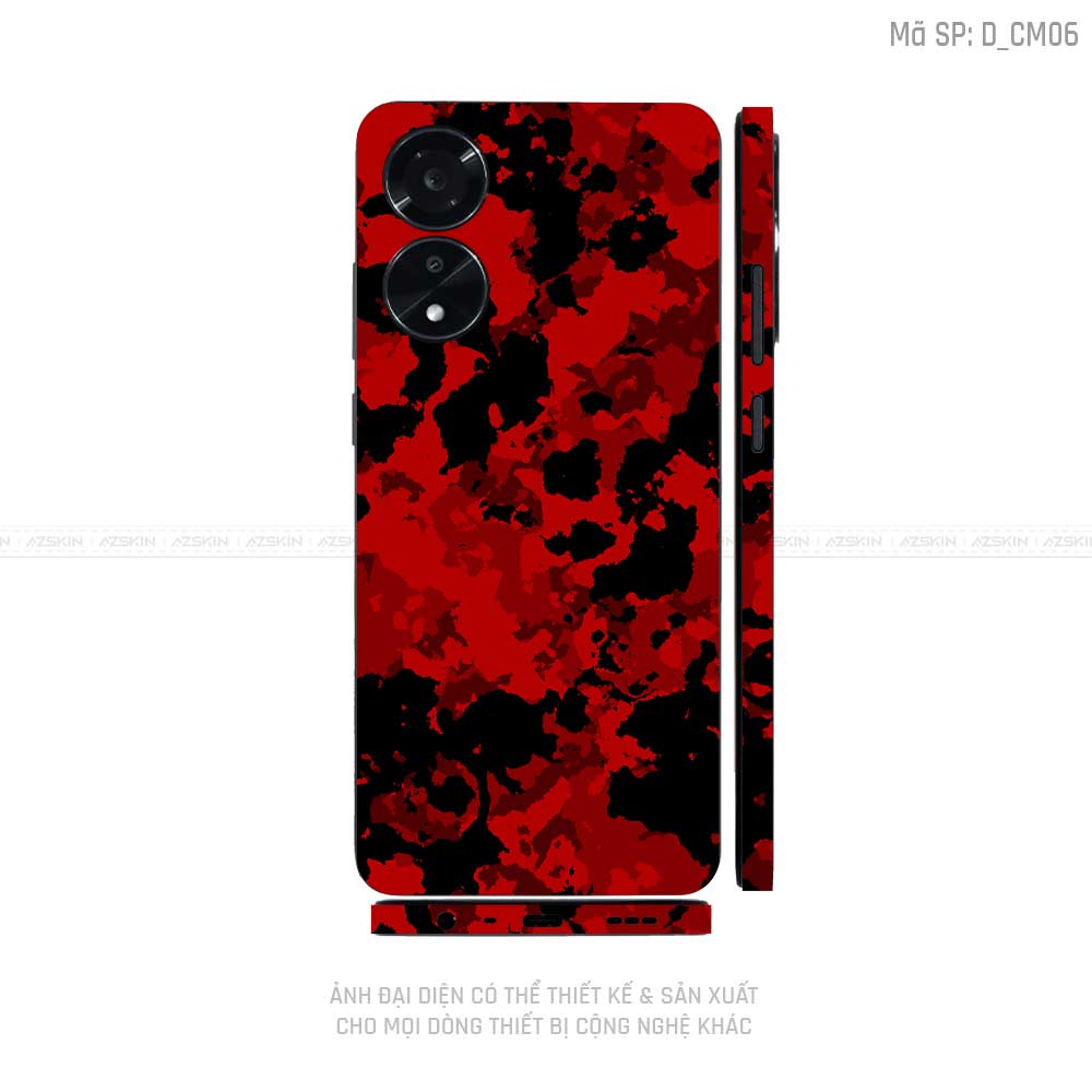 Miếng Dán Skin Điện Thoại OPPO A Series Hình Camo | D_CM06
