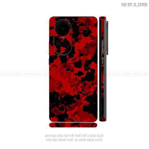 Dán Skin Điện Thoại OPPO Reno Series Hình Camo | D_CM06