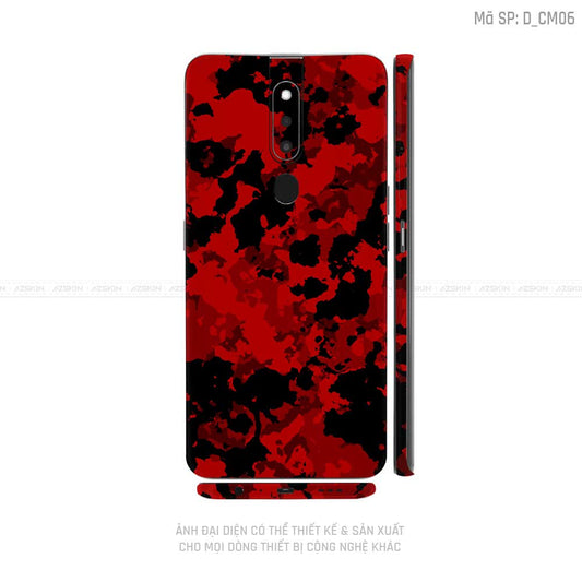 Miếng Dán Skin Điện Thoại OPPO F Series Hình Camo | D_CM06