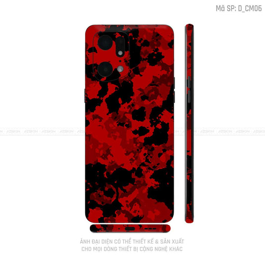 Miếng Dán Skin Điện Thoại OPPO Find X Series Hình Camo | D_CM06