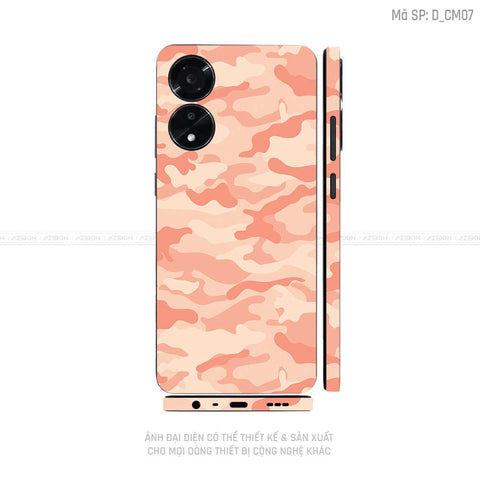 Miếng Dán Skin Điện Thoại OPPO A Series Hình Camo | D_CM07