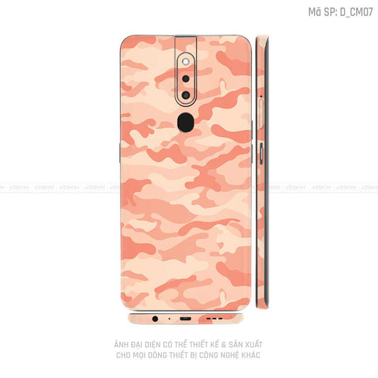Miếng Dán Skin Điện Thoại OPPO F Series Hình Camo | D_CM07