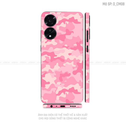 Miếng Dán Skin Điện Thoại OPPO A Series Hình Camo | D_CM08