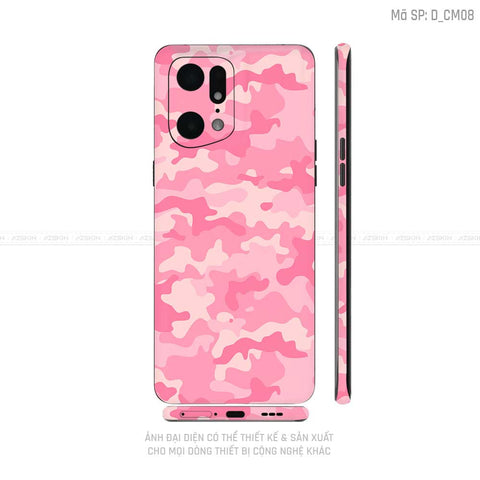 Miếng Dán Skin Điện Thoại OPPO Find X Series Hình Camo | D_CM08