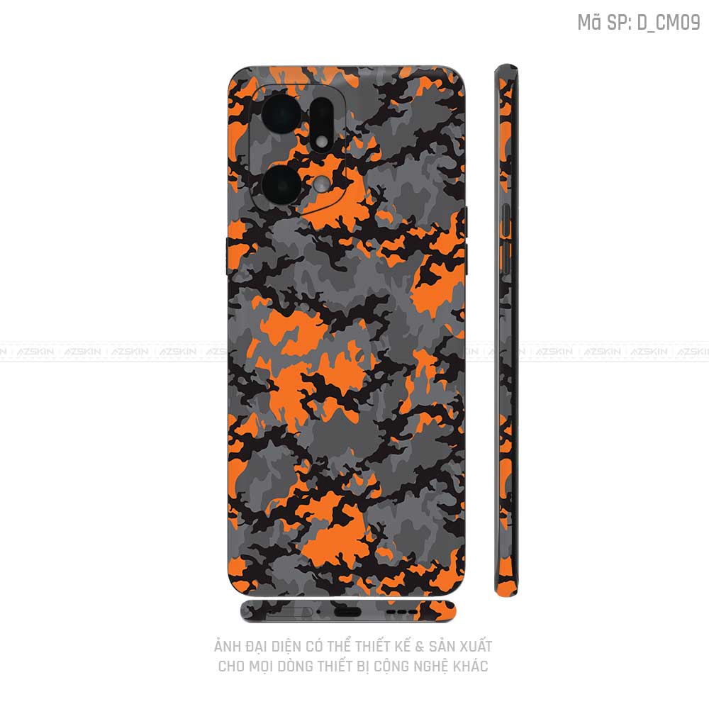 Miếng Dán Skin Điện Thoại OPPO Find X Series Hình Camo | D_CM09