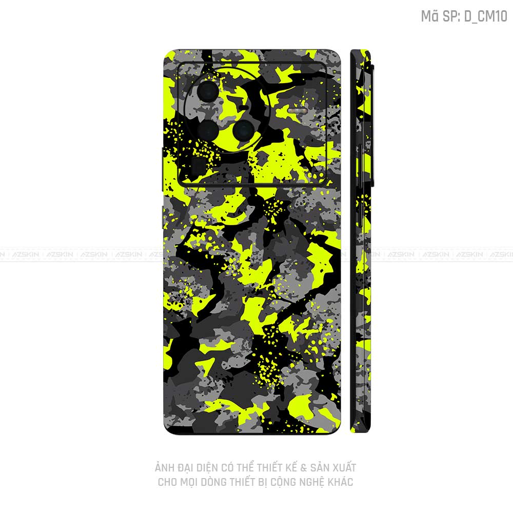 Dán Skin Vivo X Series Hình Camo | D_CM10