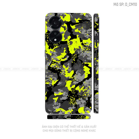 Miếng Dán Skin Điện Thoại OPPO A Series Hình Camo | D_CM10