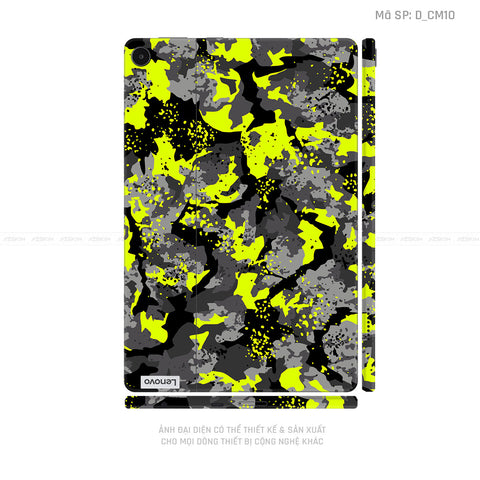 Dán Skin Máy Tính Bảng Lenovo Pad Series Hình Camo | D_CM10