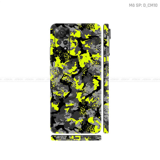 Dán Skin Xiaomi Redmi Note 11 Series Hình Camo | D_CM10