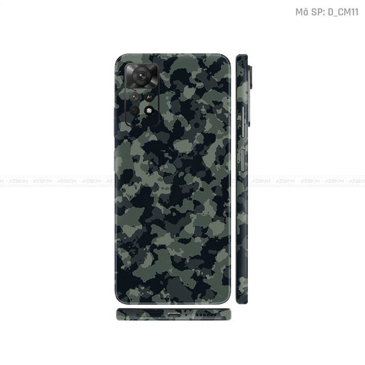 Dán Skin Xiaomi Redmi Note 11 Series Hình Camo | D_CM11