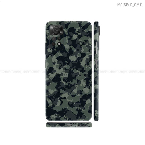 Dán Skin Xiaomi Redmi Note 11 Series Hình Camo | D_CM11