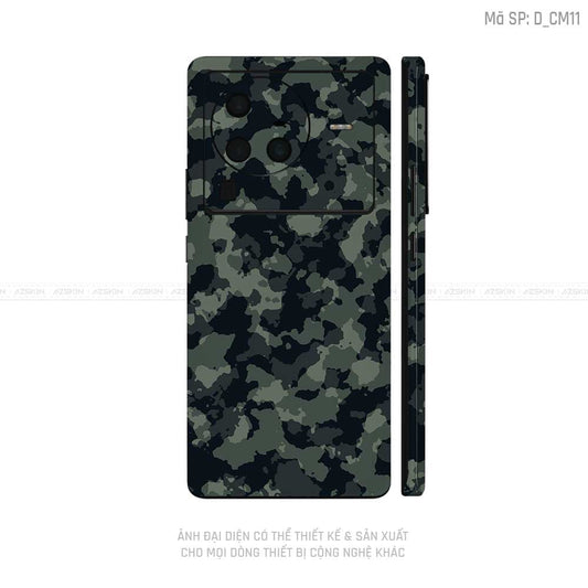 Dán Skin Vivo X Series Hình Camo | D_CM11