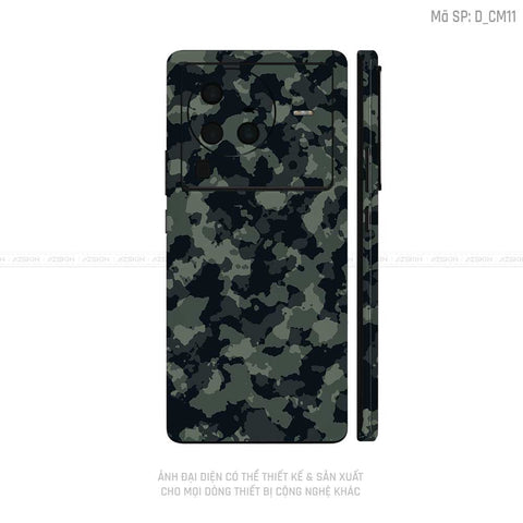 Dán Skin Vivo X Series Hình Camo | D_CM11