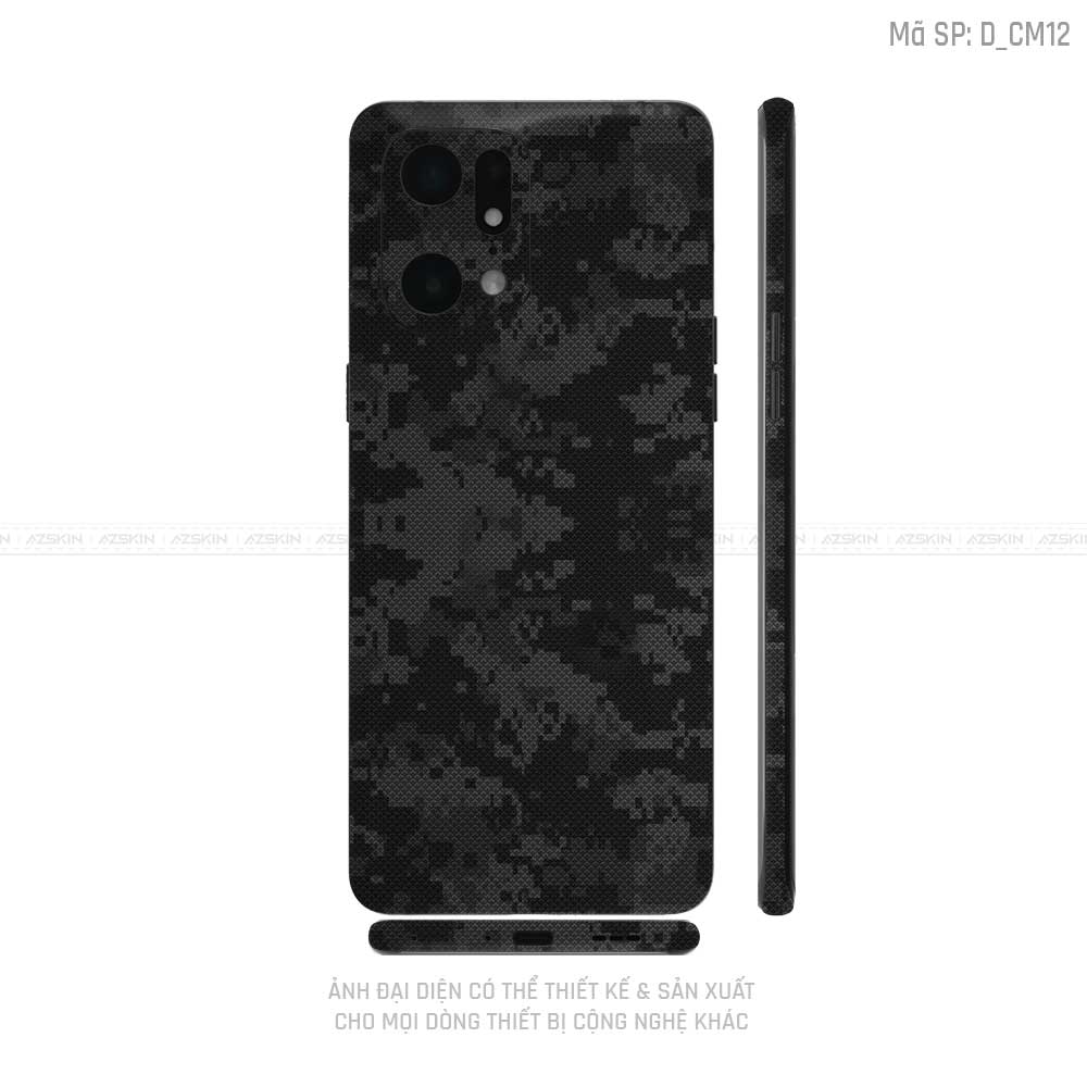 Miếng Dán Skin Điện Thoại OPPO Find X Series Hình Camo | D_CM12