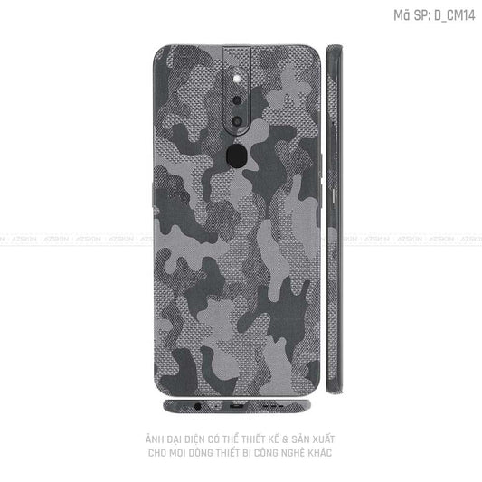 Miếng Dán Skin Điện Thoại OPPO F Series Hình Camo | D_CM14