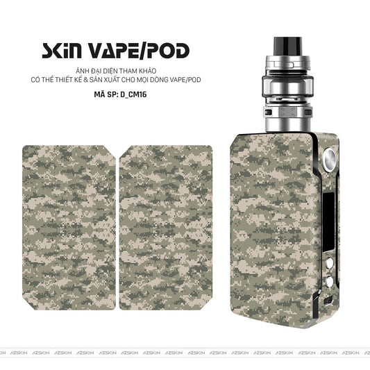 Dán Skin Vape Hình Camo | D_CM16