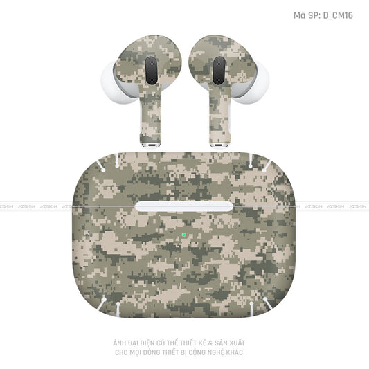 Dán Skin Tai Nghe Airpod 3 Hình Camo | D_CM16