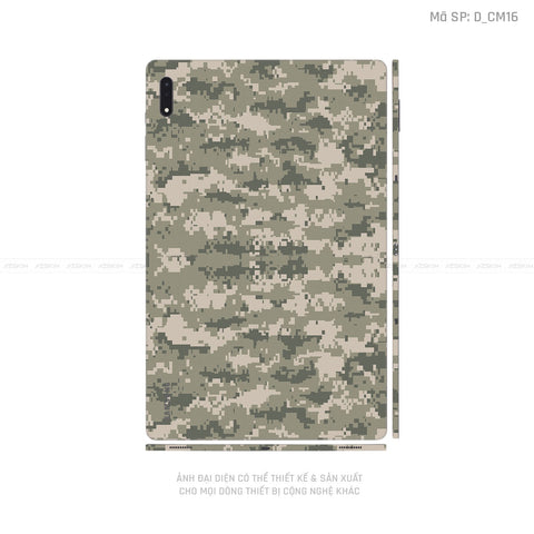 Dán Skin Galaxy Tab S8 Series Hình Camo | D_CM16