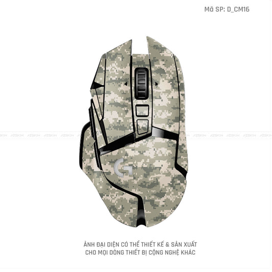 Skin Dán Chuột Logitech Hình Camo | D_CM16