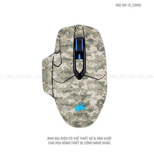 Skin Dán Chuột Corsair Hình Camo | D_CM16