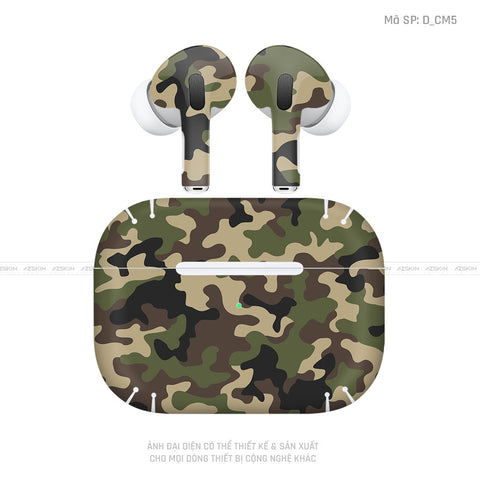 Dán Skin Tai Nghe Airpod Pro/ Pro 2 Hình Camo | D_CM05