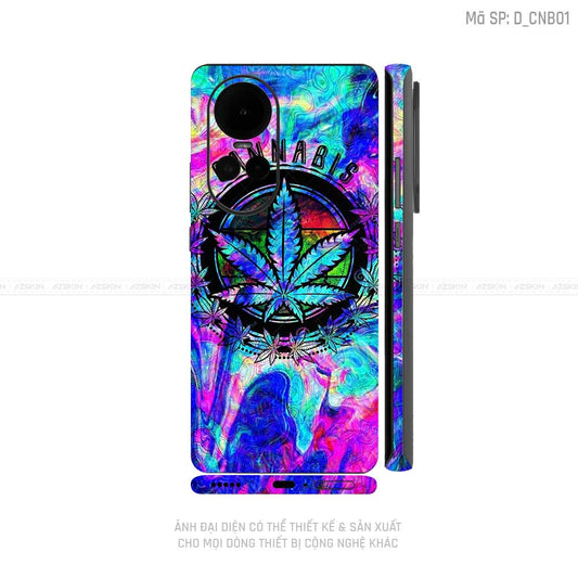 Dán Skin Điện Thoại OPPO Reno Series Hình Canabis | D_CNB01