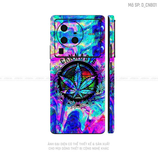 Dán Skin Vivo X Series Hình Canabis | D_CNB01