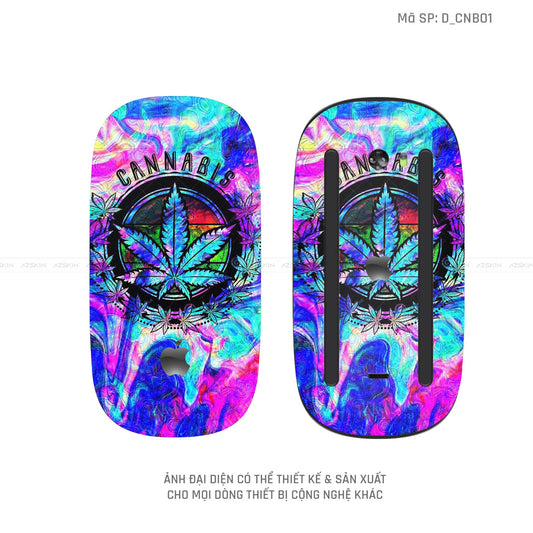 Skin Dán Chuột Apple Magic Mouse Hình Canabis | D_CNB01