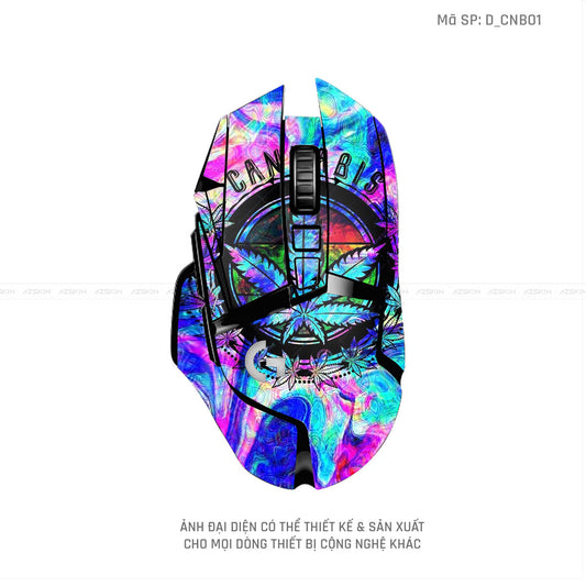 Skin Dán Chuột Logitech Hình Canabis | D_CNB01