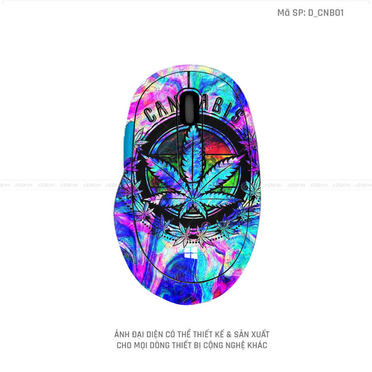 Skin Dán Chuột Microsoft Hình Canabis | D_CNB01