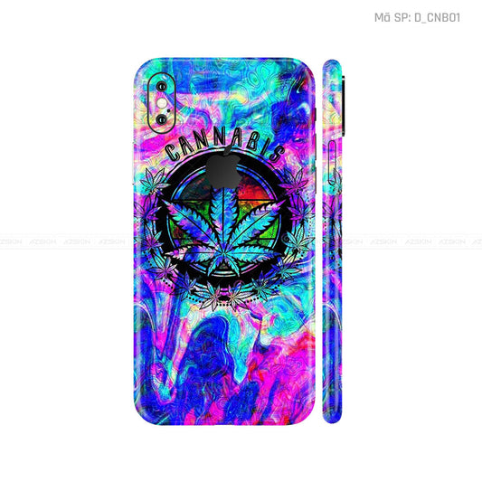 Dán Skin IPhone X Series Hình Canabis | D_CNB01