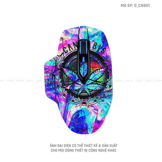 Skin Dán Chuột Corsair Hình Canabis | D_CNB01