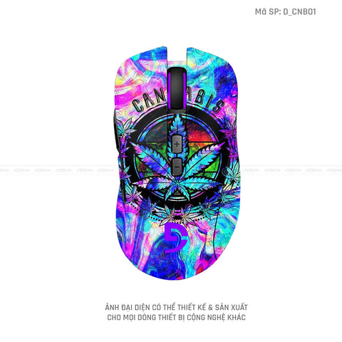 Skin Dán Chuột Fuhlen Hình Canabis | D_CNB01