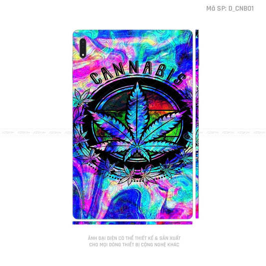 Dán Skin Galaxy Tab S8 Series Hình Canabis | D_CNB01