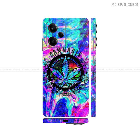 Dán Skin Xiaomi Redmi Note 12 Series Hình Canabis | D_CNB01