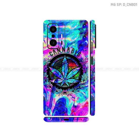 Dán Skin Xiaomi 11 Series Hình Canabis | D_CNB01