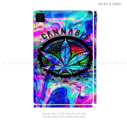Dán Skin Máy Tính Bảng Xiaomi Mipad Hình Canabis | D_CNB01