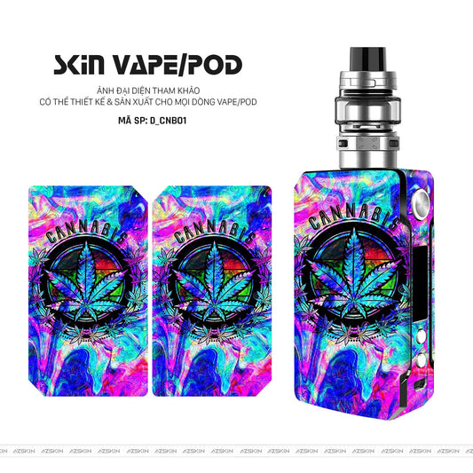 Dán Skin Vape Hình Canabis | D_CNB01