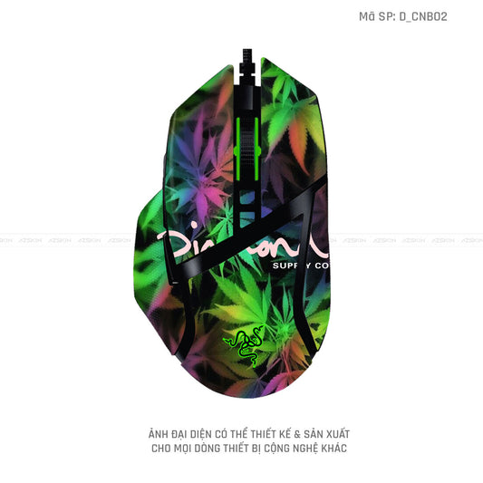 Skin Dán Chuột Razer Hình Canabis | D_CNB02