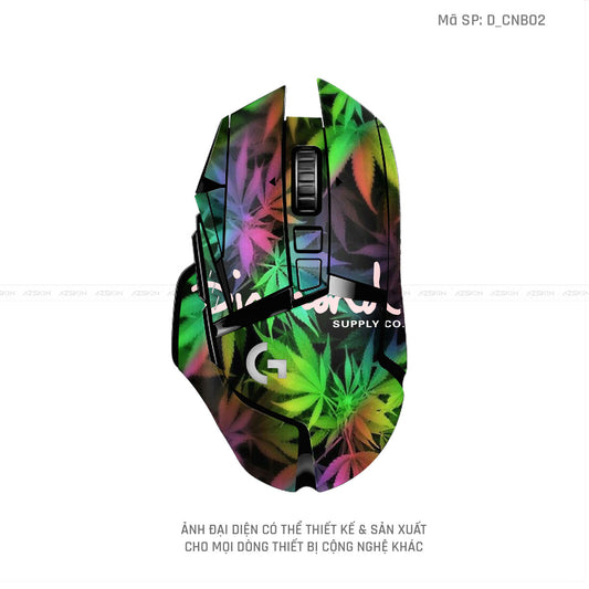 Skin Dán Chuột Logitech Hình Canabis | D_CNB02