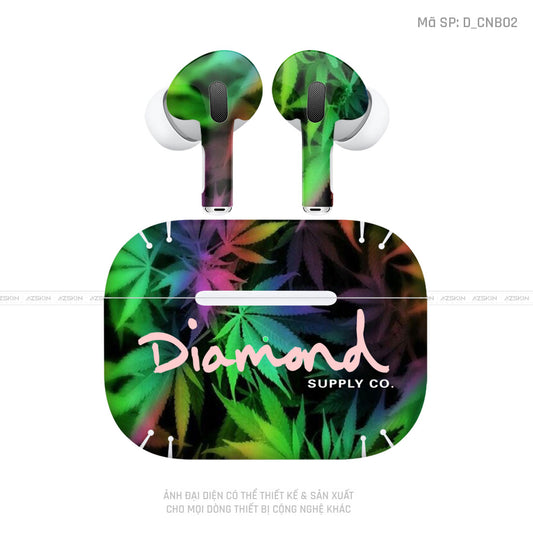 Dán Skin Tai Nghe Airpod 3 Hình Canabis | D_CNB02