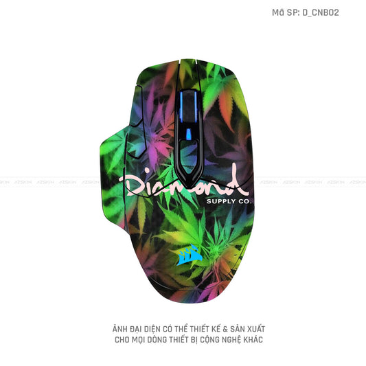 Skin Dán Chuột Corsair Hình Canabis | D_CNB02