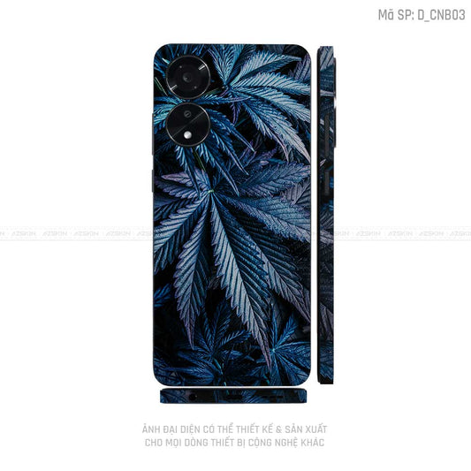 Miếng Dán Skin Điện Thoại OPPO A Series Hình Canabis | D_CNB03