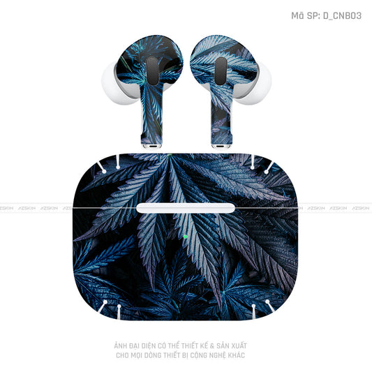 Dán Skin Tai Nghe Airpod 3 Hình Canabis | D_CNB03