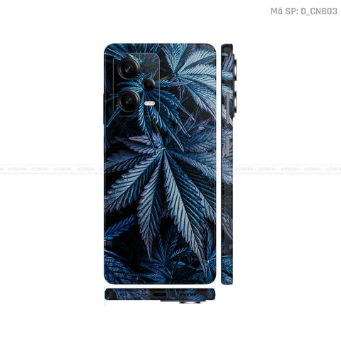 Dán Skin Xiaomi Redmi Note 12 Series Hình Canabis | D_CNB03