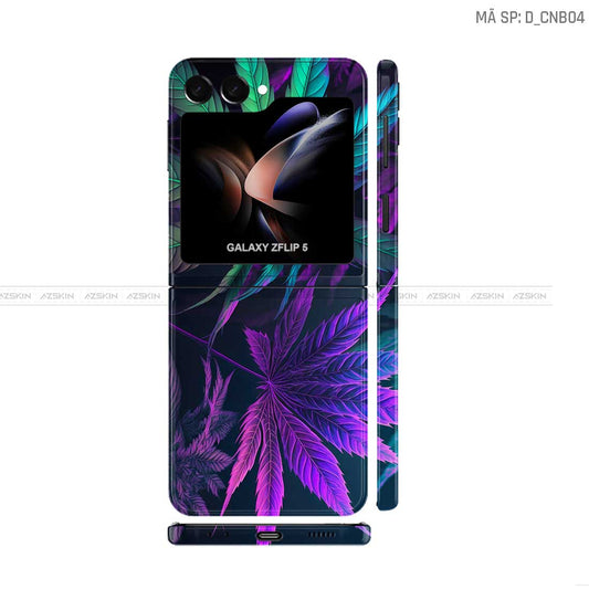Dán Skin Galaxy Z Flip 7 Hình Canabis | D_CNB04