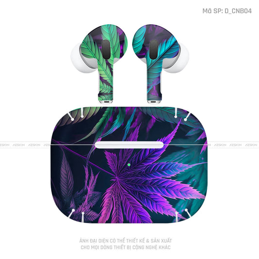 Dán Skin Tai Nghe Airpod 3 Hình Canabis | D_CNB04