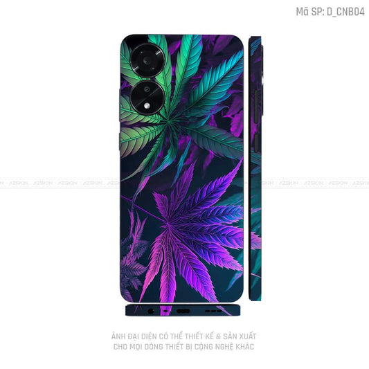 Miếng Dán Skin Điện Thoại OPPO A Series Hình Canabis | D_CNB04